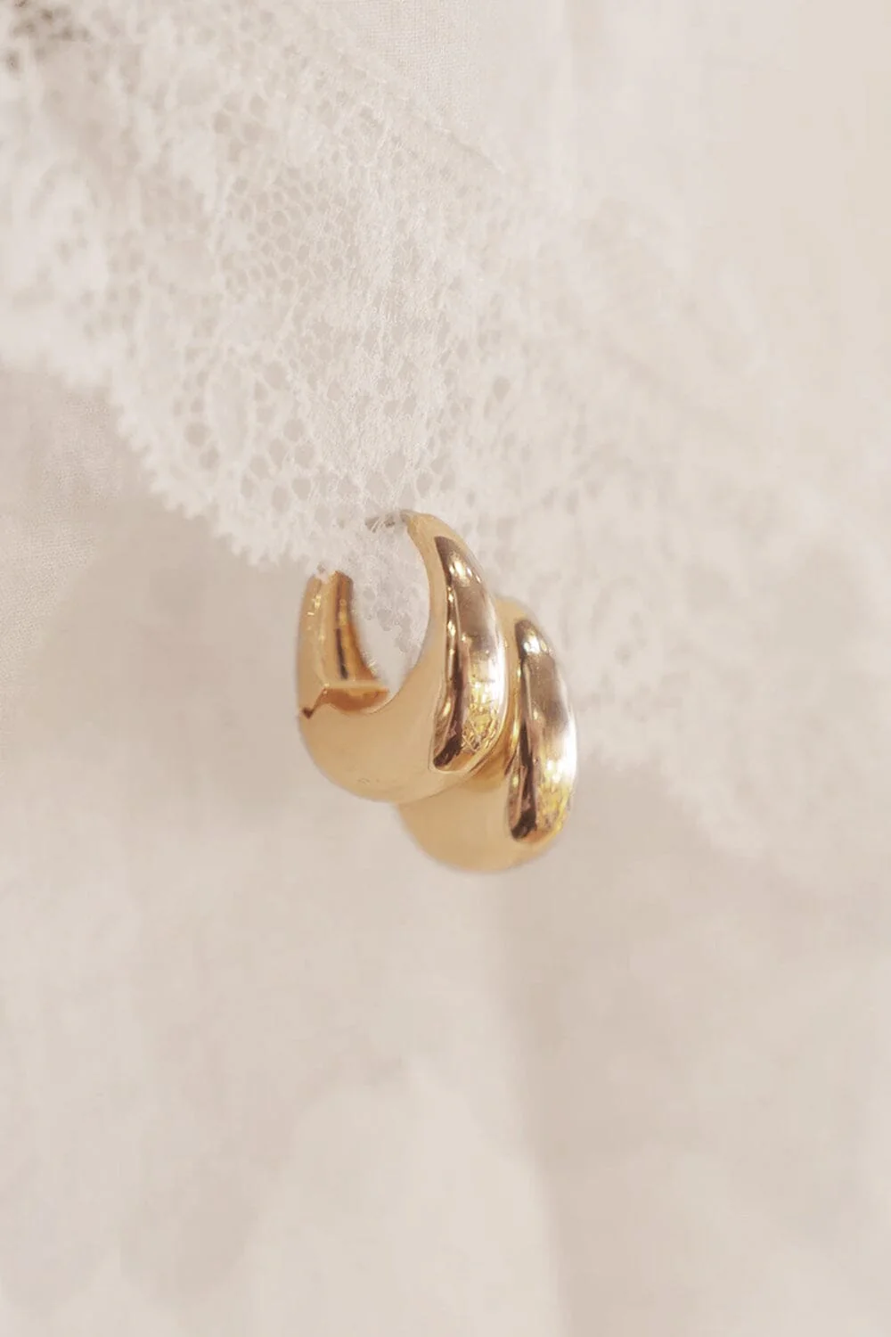 Chunky Hoop Earrings - Image 3