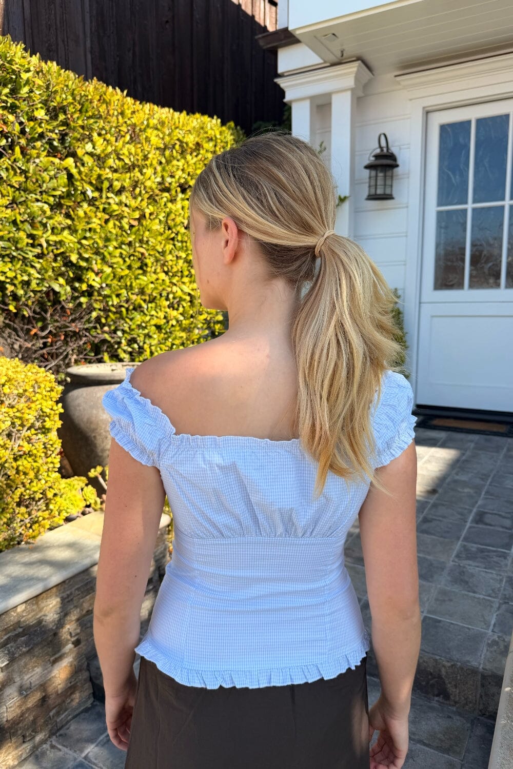 Elena Gingham Top - Image 3