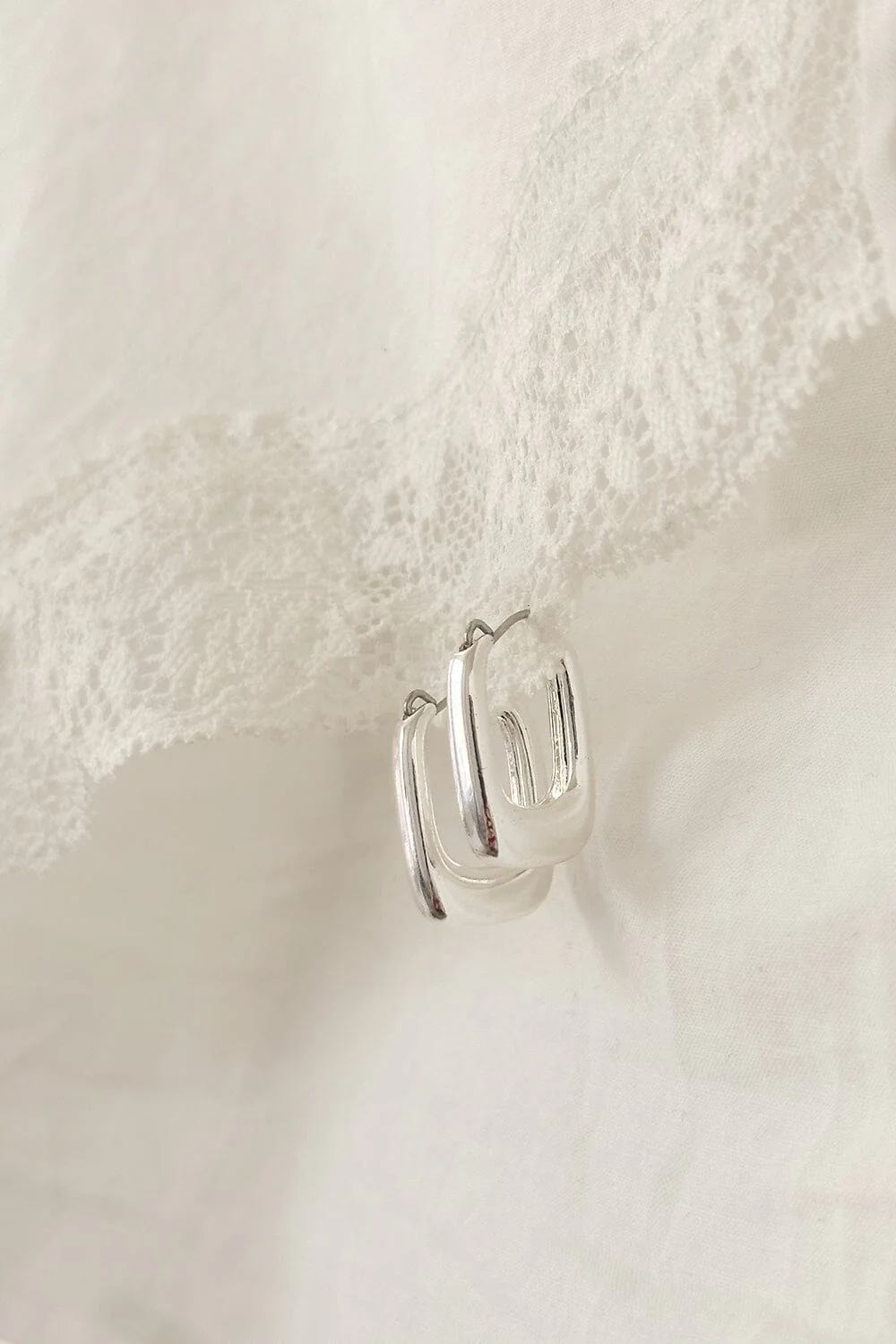 Rectangle Hoop Earrings