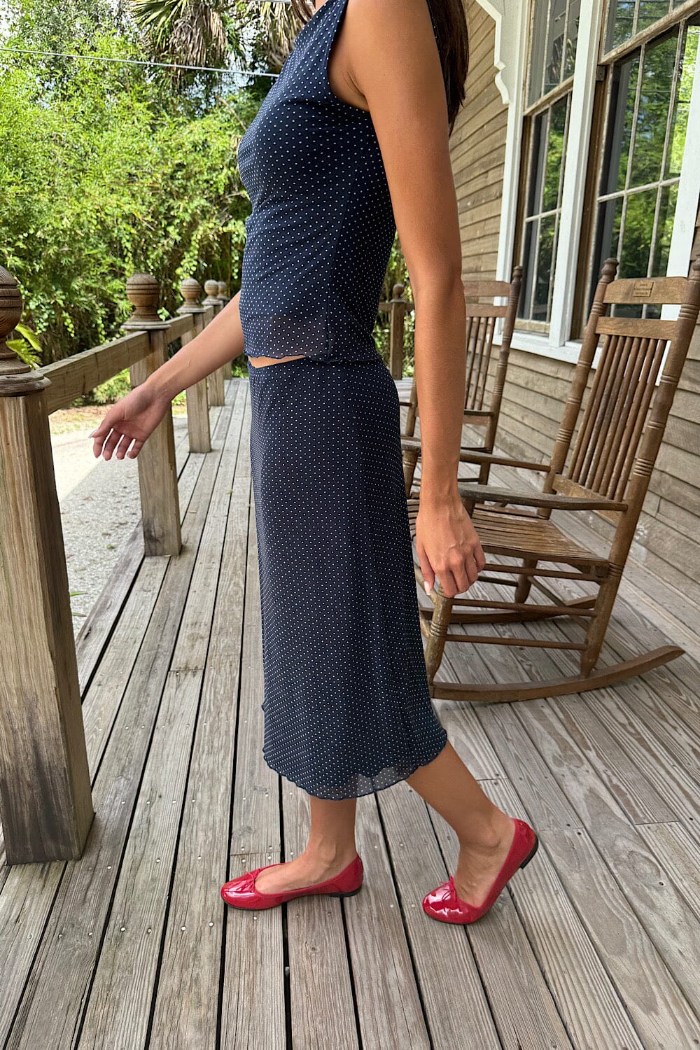 Sephira Polka Dots Midi Skirt - Image 3