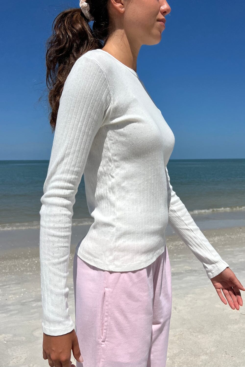 Leah Scallop Eyelet Top - Image 2